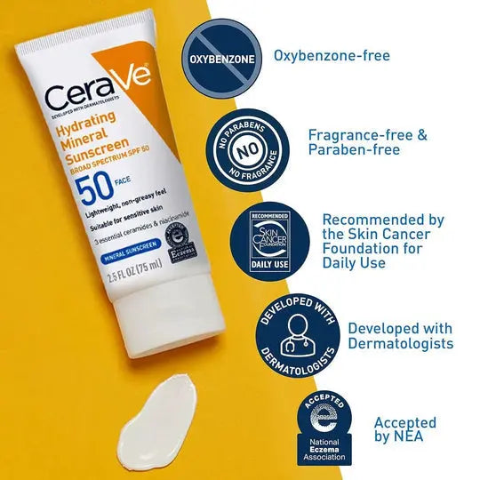 CeraVe 4-in-1 Skincare Kit: Night Cream, Sunblock, Cleanser & Serum for Radiant Skin CeraVe