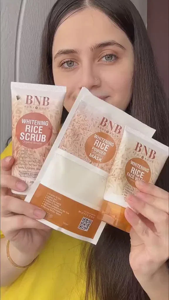 BnB Whitening Rice Extract Bright & Glow Kit Cosmia