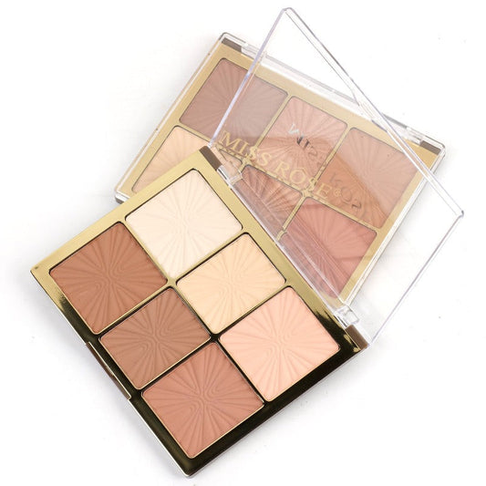 Miss Rose 6 color European Style Arch Face Palette Cosmia