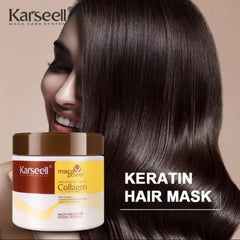 Karseell Hair Mask | Collagen Hair Treatment Deep Repair Conditioning Argan Oil Collagen Mask – 500ml Cosmia