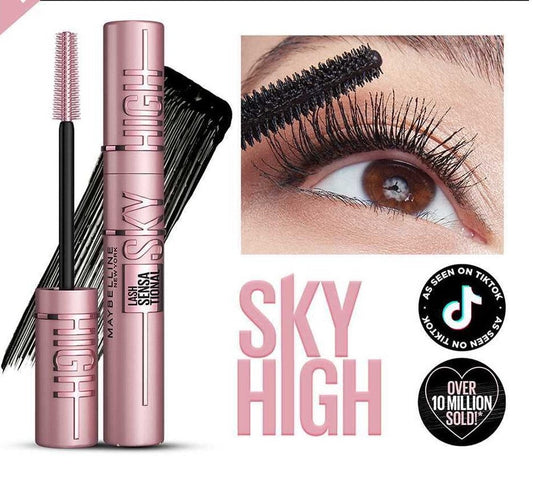 Maybelline Lash Sensational Sky High Waterproof Mascara, 02, Very Black, 6ml Cosmia